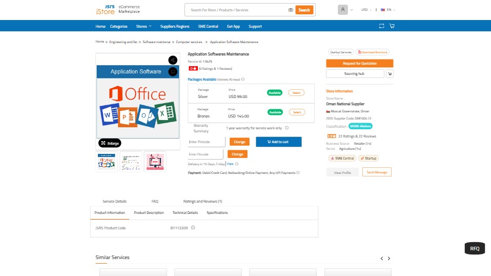 In-Depth Product Listing Page